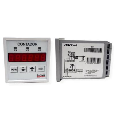 Contador Digital 24VAC/CC INV 9702 (300) *