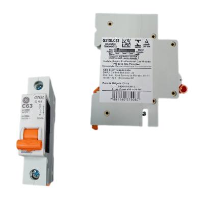 Disjuntor 1 x .63 A .3 kA (Abb) G31SLC63*