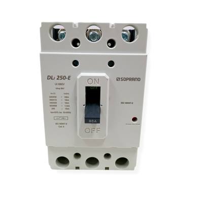 Disjuntor 3 x ..80 A 18 kA Caixa Moldada DLJ250-E 05104.2080.31 *