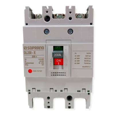 Disjuntor 3 x .200 A 50 kA Caixa Moldada DL250-X 05109.2200.31 *