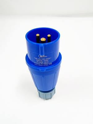 Pino Tomada Ind 2 P + T 16A Azul 6H IP44 7883076 *