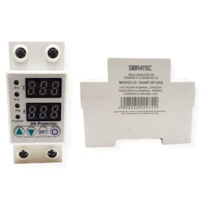 Rele Monitor de Tensao e Corrente 220VAC/63A 2P VANP-2P (13512) *