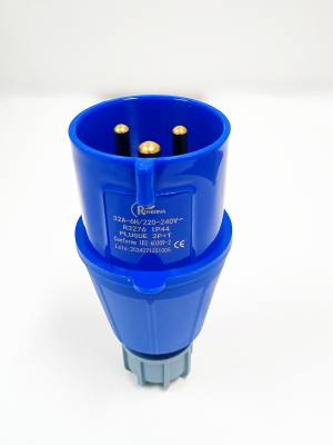 Pino Tomada Ind 2 P + T 32 A Azul 6H IP44 7883276 *