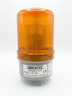 Sinaleiro Giroflex Amarelo .12/24/110/220V LTE-1103 (14048) *