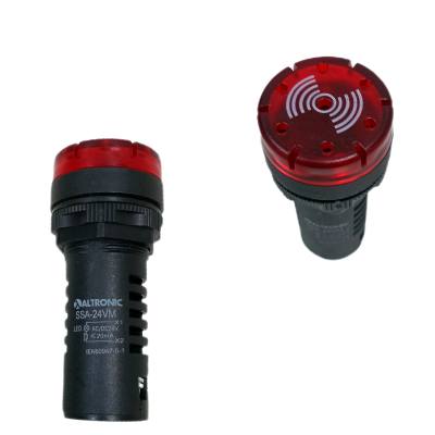 Sinaleiro c/ Sirene .24VCA/CC Vermelho 22mm 5SSA24VM *