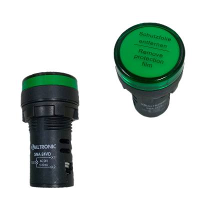 Sinaleiro .Verde LED .24 VCA/CC 22 mm 5SNA24 *