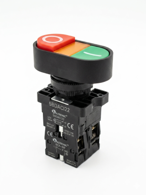 Botao Duplo c/ Iluminacao 220VCA Arredondado 5BDACI22 *