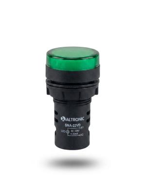 Sinaleiro .Verde LED .220 VCA 22 mm 5SNA22 *
