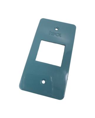 Espelho Cond 1" PVC 2 Teclas Cinza 364*