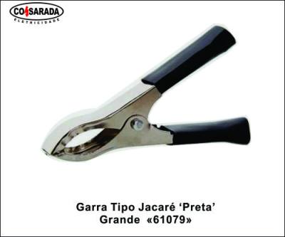 Garra Jacare Grande 200A Preta *