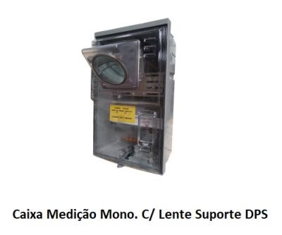 Caixa Medicao Monofasica c/ Lente Suporte DPS 8586*