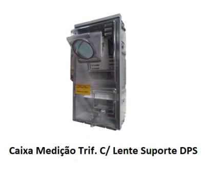Caixa Medicao Trifasica c/ Lente Suporte DPS 8587*