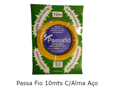 Passa Fio 10 mts c/ Alma Aco Amarelo 5050*