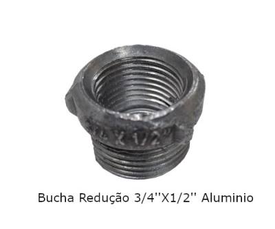 Bucha Reducao .3/4" x 1/2" Aluminio 56124/001*