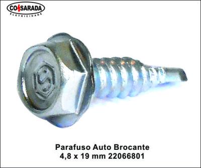 Parafuso Auto Brocante 4,8 x 19 mm Sextavado 22066801*
