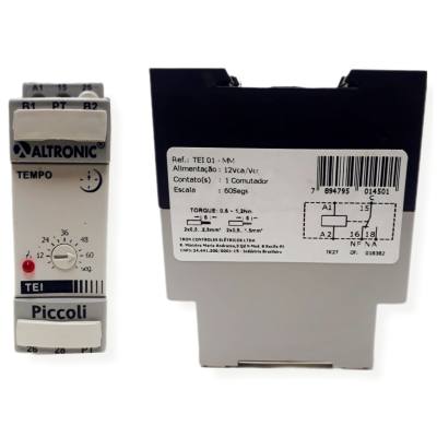 Rele Tempo 05Seg/1 Min 220VCA TCS-01