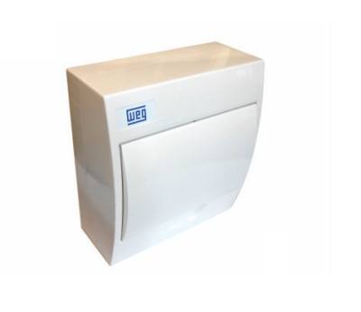 CD 08 Disjuntor Sobrepor DIN PVC Branco 11377473 *
