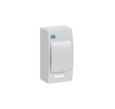 CD 04 Disjuntor Sobrepor DIN PVC Branco 11377469 *