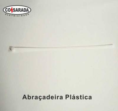 Abracadeira Plastica 370 x 4,8 mm Natural