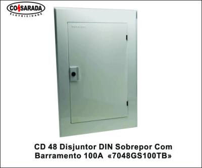 CD 48 Disjuntor DIN Sobrepor C/ Barramento 100A 7048GS100TB*