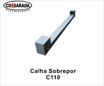 Calha 1 x .600 mm Sob. Lampada Tubular LED C/ Tampa Soquete 32020*