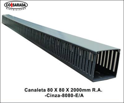 Canaleta .80 x 80 x 2.000 mm R.A Cinza 8080-E/A*