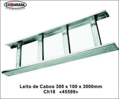 Leito de Cabos 300 x 100 mm #18/18 PZ 45599*