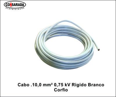 Cabo .10,0 mm² 0,75 kV Rigido Branco B0255-BC*