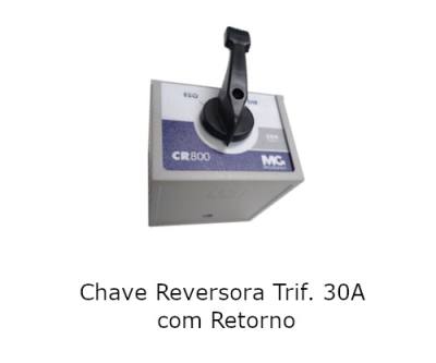 Chave Reversora Trif. 30 A C/Retorno CR-830-ALR (16269) *