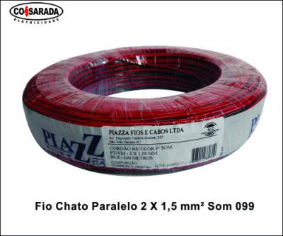 Fio Chato Paralelo 2 X 1,5 mm² Som *
