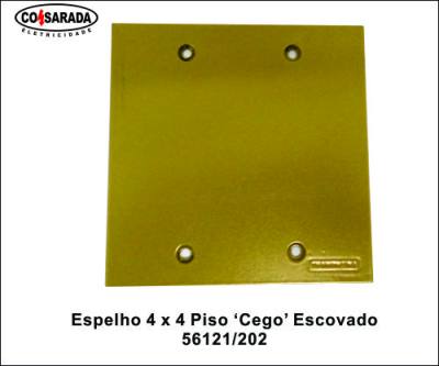 Espelho 4 x 4 Cego Piso Dourado 56121/250*