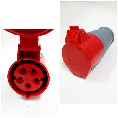 Tomada Movel 3 P+ N + T .16 A Vermelha IP44 57519*