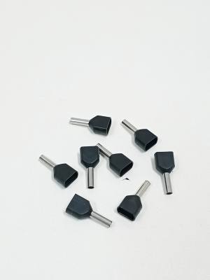 Terminal Tubular .1,5 mm² Duplo Preto 194*