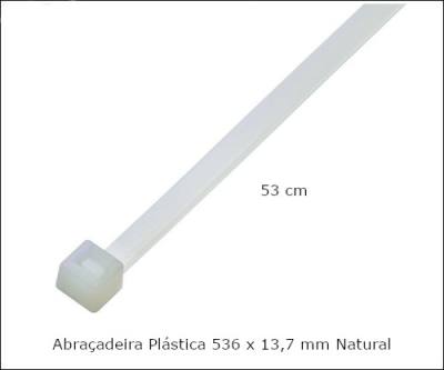 Abracadeira Plastica 536 x 13,7 mm Natural F7054NYNA50*