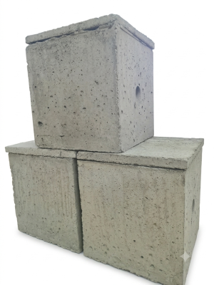 Caixa Passagem Concreto 40 x 40 x 40 cm *