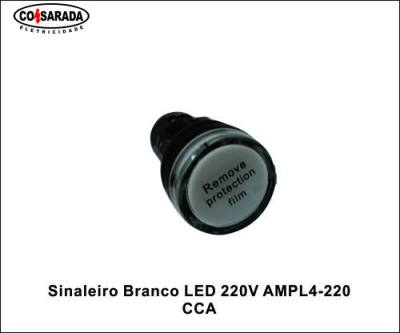Sinaleiro .Branco LED 220V AMPL4-220*