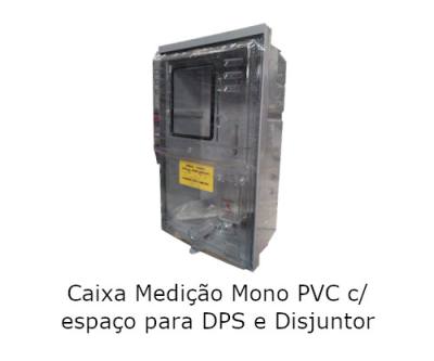 Caixa Medicao Monofasica PVC c/ Espaco p/ DPS e Disjuntor *