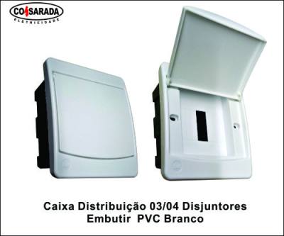 CD 03/04 Disjuntor Embutir PVC Branco CD43101 *