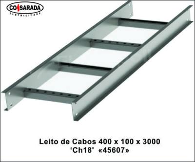 Leito de Cabos 400 x 100 mm #18/18 PZ 45607*
