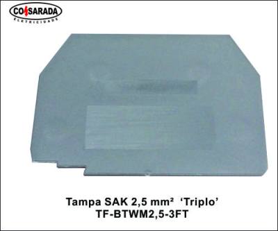 Tampa SAK .2,5 mm² Triplo TF-BTWM2,5-3FT*