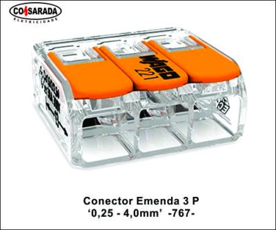 Conector Emenda .3 P 0,14 - 4,0mm 32 A 221-413 *