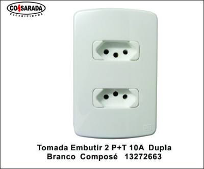 Tomada Emb 2 P + T 10 A Dupla Bc Compose 13272663*