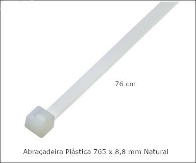 Abracadeira Plastica 765 x 8,8 mm Natural F7076NYNA50*