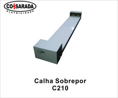 Calha 2 x .600 mm Sob. Lampada Tubular LED C/ Tampa Soquete 32019*