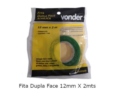 Fita Dupla Face Blister 12mm X 2 Mts *