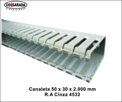 Canaleta .50 x 30 x 2.000 mm R.A Cinza 5030-E/A *