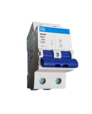 Disjuntor 2 x .63 A .3 kA MDW-C63-2 (Weg) 10076463 *