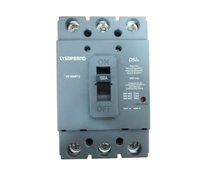 Disjuntor 3 x .100 A 12 kA Caixa Moldada DSJN3-B100A 05123.2100.31 *