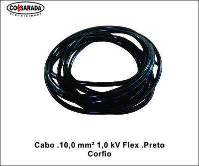 Cabo .10,0 mm² 1,0 kV Flex HEPR Preto B1025E-PT*