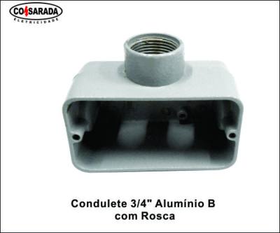 Condulete ..3/4" Aluminio B c/ Rosca*